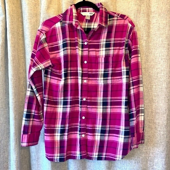 Womens old navy plaid button down small - Picture 1 of 5